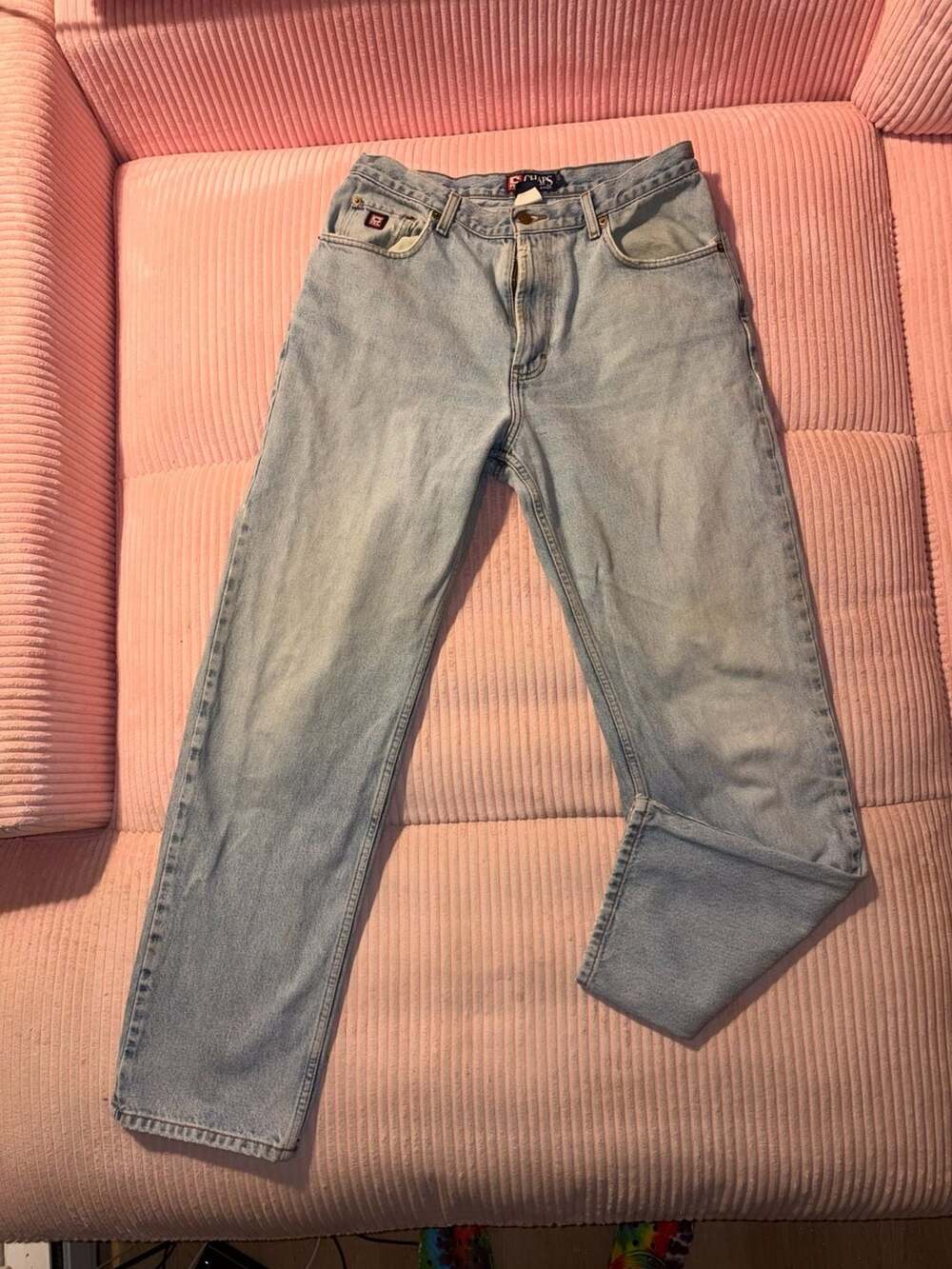 Chaps Ralph Lauren Vintage Men's New Med Stone Wash Denim Jeans Size 34x32